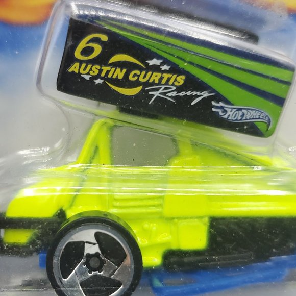 2001 Hot Wheels Mainline #129 Slide Out Lime/Black w/Chrome 3 Sp Wheel Variant - Picture 3 of 15